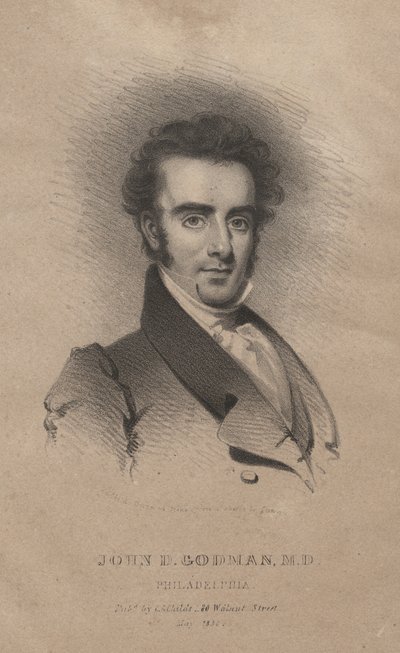 John D. Godman, M.D., lithographie par C.G. Childs - Henry Inman